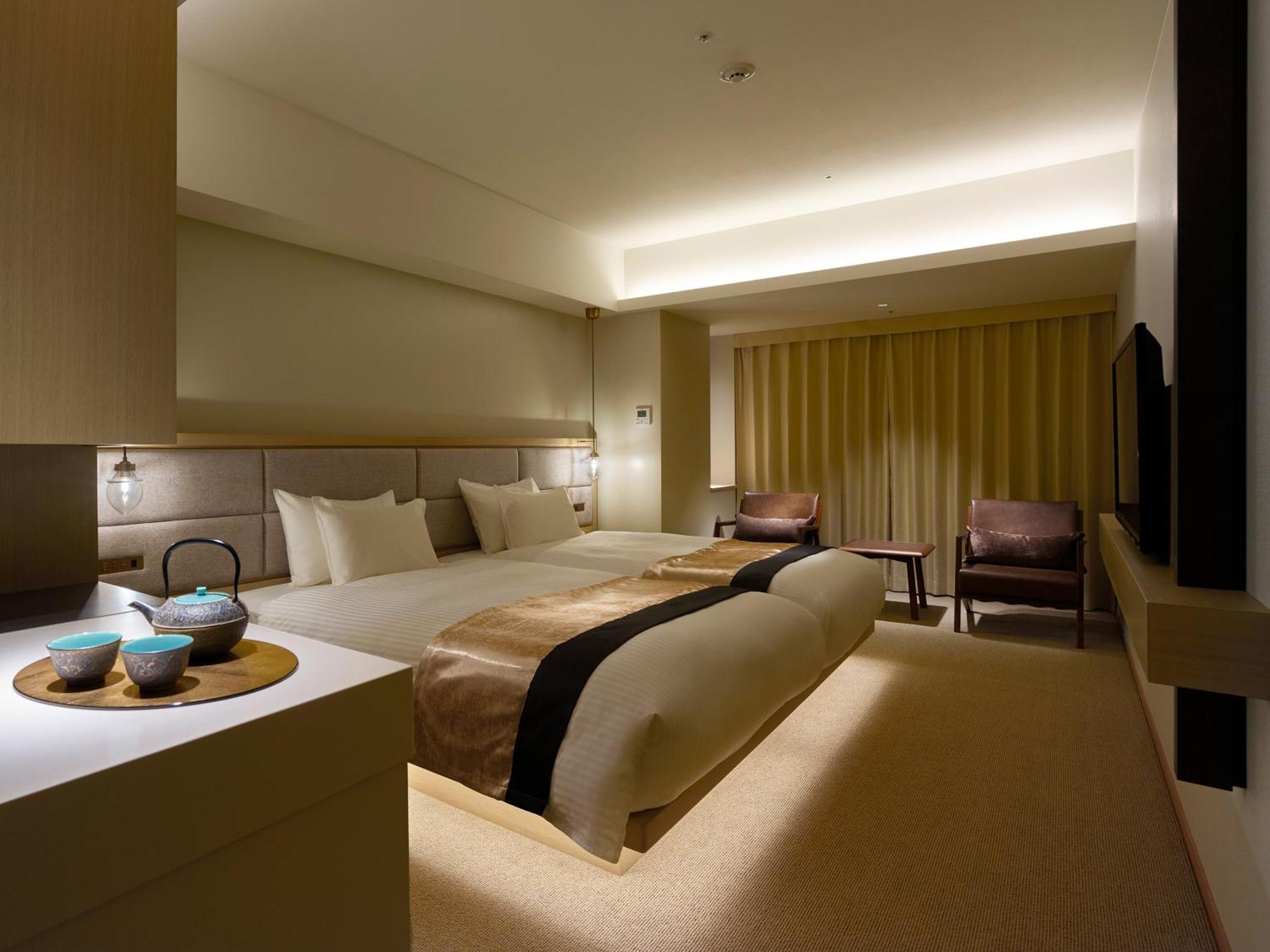 Hotel The Celestine Kyoto Gion Exterior foto A room at the hotel