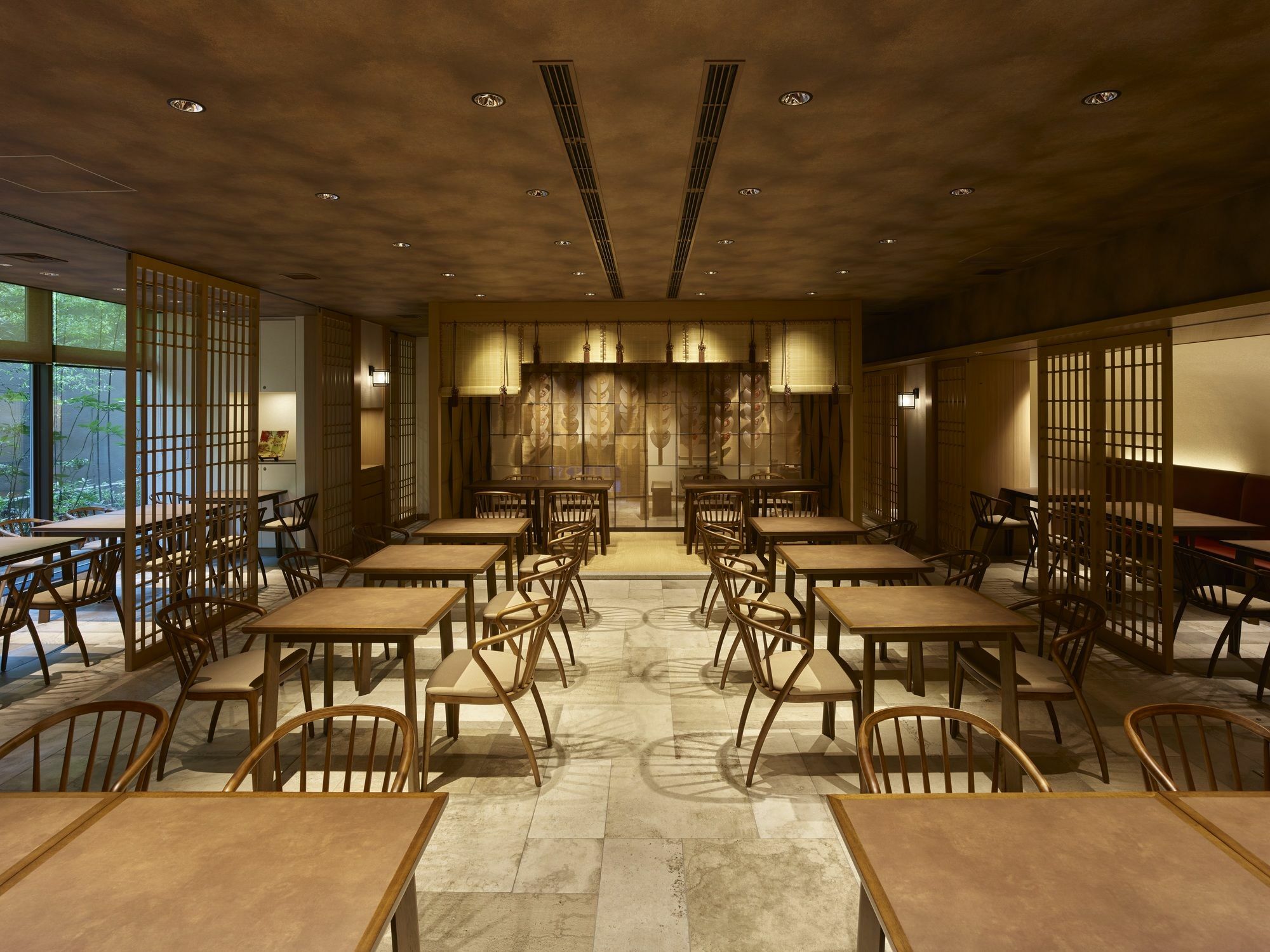 Hotel The Celestine Kyoto Gion Exterior foto Interior of a restaurant in Kyoto